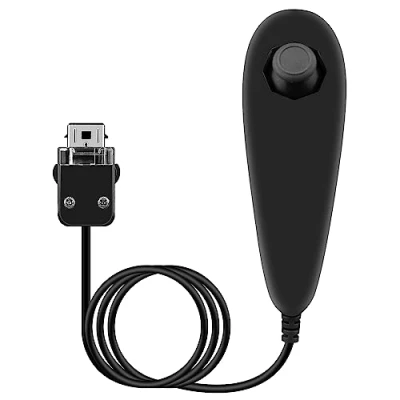 Bild av OSTENT Rörelsebaserad trådbunden Nunchuck Controller för Nintendo Wii konsol videospel färg svart