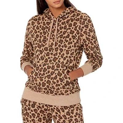 Bild av Amazon Essentials Women&#039;s Fleecehoodie (finns i plusstorlek), Kamelbrun Leopard, XS