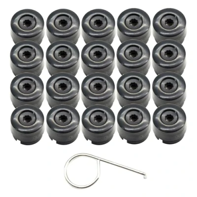 Bild av Arotzelox 20* hjulskruvlock 19 mm för Transporter T5 T6 2003 2020 hjulmutterkapslar, bilhjulsmutterkapslar, hjulmutterskruvhuvudkåpor