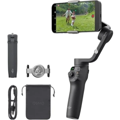 Bild av OSMO Mobile 6 kardanupphängningsstabiliserare, 3 axlig kardanupphängning för mobiltelefoner, Android och iPhone med ShotGuides, stabilisator Vlogging