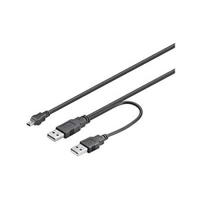 Bild av Pro USB 2.0 Dual Power A/Mini B 0.60m