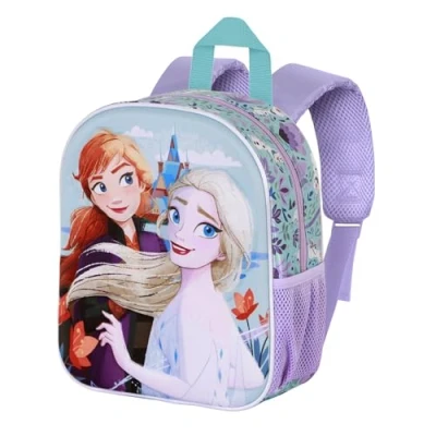 Bild av Disney Frozen 2 Spring Elite 3D ryggsäck, blå, 25 x 30 cm, kapacitet 7 L, Blå Frost 2, En storlek, ryggsäck