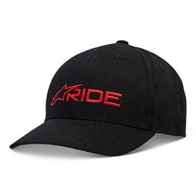 Bild av Alpinestars Svart Adjustable Keps Ride 3.0 Hat Black/Red @ Hatstore