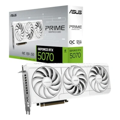 Bild av ASUS GeForce RTX 5070 Prime OC White 12GB GDDR7 RAM Grafikkort
