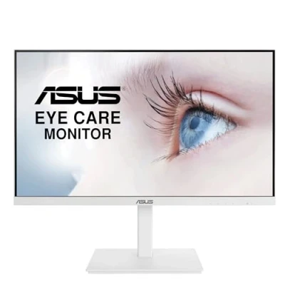 Bild av ASUS Eye Care VA27DQSB W 27 tums full HD skärm ramlös, ergonomisk, flimmerfri, blått ljusfilter, adaptiv Sync 75 Hz, 16:9 IPS panel, 1920 x 1080 DisplayPort, HDMI, D Sub, USB hub, vit
