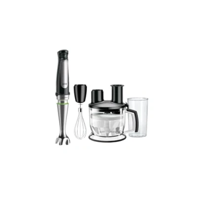 Bild av Braun MultiQuick 7 MQ 7075X Stavmixer Mixer med Avtagbar Blandningsfot i Rostfritt stål ActiveBlade Teknik, inkl. 3 delat Tillbehörsset, 1000W, Svart