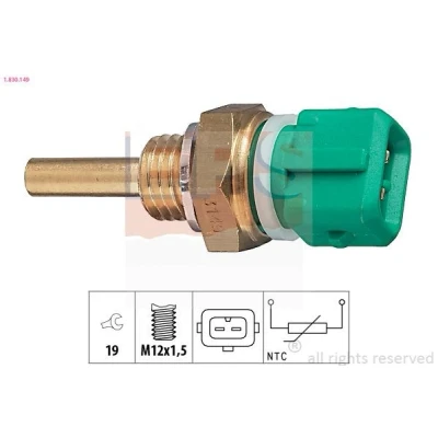 Bild av EPS 1.830.149 Sonde De Température Liquide Refroidissement Made in Italy OE Equivalent vert PEUGEOT: 406 Break, 106 II 3/5 portes
