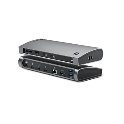 Bild av ALOGIC Thunderbolt 4 BLAZE 11 i 1 dockningsstation, 3xUSB C 4.0, A 3.1 Gen 2, 1xUSB 2.0, 96W PD, 4K@60Hz, ljuduttag, Ethernet, SD kortläsare, Windows, Mac och Chromebook kompatibel.