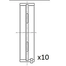 Bild av FAI AutoParts BM1025 STD Coussinet de vilebrequin FIAT: Doblo I Break, Grande Punto 3/5 portes, II OPEL: Zafira B, Astra H Caravan