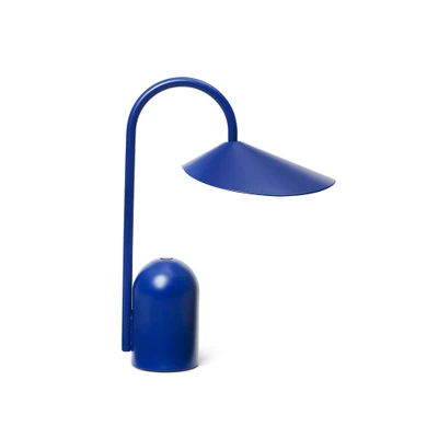 Bild av ferm LIVING LED bordslampa Arum, blå, dimbar, IP44