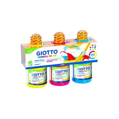Bild av Giotto Washable Paint Färger 250 ml, Gul/Blå/Röd