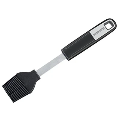 Bild av Fackelmann 24 cm SENSE, praktisk för belagda matlagnings , bakredskap, stekborste med halkfritt mjukt handtag (färg: silver/svart), kvantitet: 1 styck