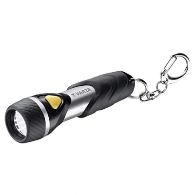 Bild av VARTA Day Light Key Chain med nyckelring (inkl. 1 x AAA Longlife Power Batteri, perfekt för hushåll, camping, fiske, garage, nödfall, strömavbrott, utomhus)