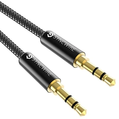 Bild av Syncwire Aux Kabel 3,5 mm Ljudkabel 1 m för Hörlurar, Apple Iphone Ipod Ipad, Echo Dot, Hemma/Bilstereoanläggningar, Smarttelefoner, Mp3 Spelare och Mer Nylon