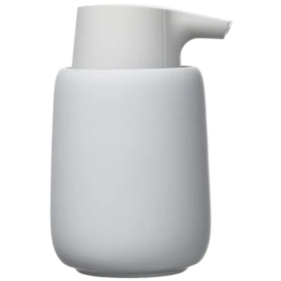 Bild av Blomus SONO tvåldispenser av keramik, Microchip, tvåldispenser, elegant utseende, matt, högkvalitativt utförande, exklusivt badrumstillbehör H 14 cm, D 9,5 Ø 8,5, V 0,25 l