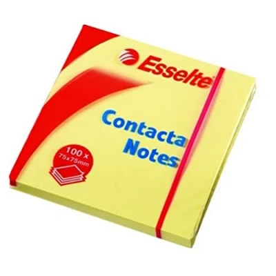Bild av Esselte Contacta Notes 75x75mm gul 12