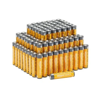 Bild av Amazon Basics AAA alkaliska batterier, kraftfulla, 1,5 V, 100 pack