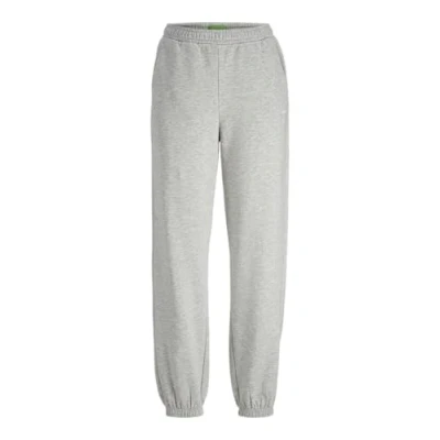 Bild av JACK&amp;JONES JXABBIE RLX HW Every Pants SWT NOOS, Ljusgrå melange/tryck: ljus vit Jjxx logotyp, XS