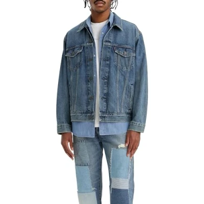 Bild av Levi&#039;s NEW Relaxed FIT Trucker Jeansjacka, Storlek: Large, Waterfalls