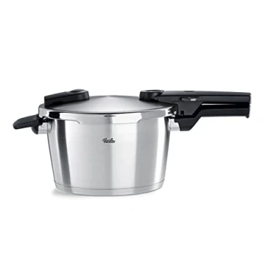 Bild av Fissler Vitaquick Premium/tryckkokare (4,5 L, Ø 22 cm) rostfritt stål ångkokare, 2 steg, tillverkad i Tyskland induktion