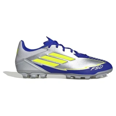 Bild av adidas Unisex Vuxen F50 LEAGUE Football boots Artificial Ground, silver met./solar yellow/lucid blue, 48 EU