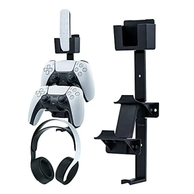 Bild av Mcbazel Controller hållare väggfäste, universell styrenhet och headset väggfäste för PS5/PS4/Xbox One/NS switch