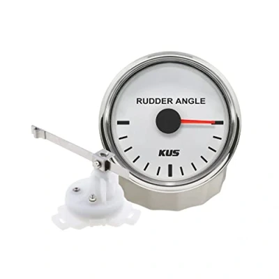 Bild av KUS vattentät roder vinkel indikatormätare med rodersensor 52 mm (2 tum) 12 V/24 V Svart
