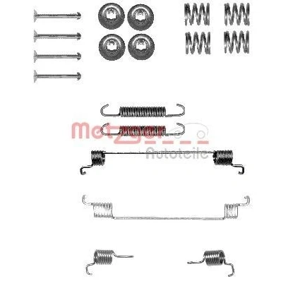 Bild av METZGER 105 0014 Kit d&#039;accessoires, mâchoire de frein FIAT: 500 3 portes, Panda II 5 C Cabriolet