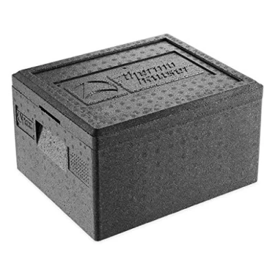 Bild av Thermohauser EPP termobox GN 1/2 inklusive lock 14 liter volym 39 x 33 23 cm, svart