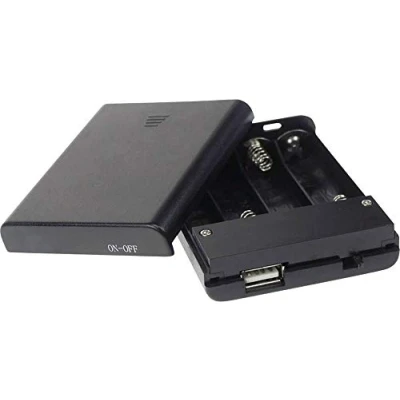 Bild av FÄRGER MED 4 R6 batterier (MED USB anslutning) + Interrupter