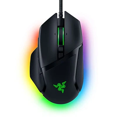 Bild av Razer Basilisk V3 Kabelansluten anpassningsbar spelmus (10+1 programmerbara knappar, HyperScroll tilt hjul, 11 Chroma RGB belysningszoner, optiska musbrytare, Focus+ 26K DPI optisk sensor) Svart