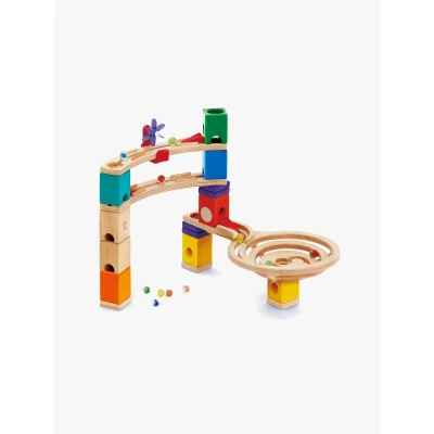 Bild av Hape E6021 Quadrilla Race to the Finish, Wooden Marble Run 58 pieces, Educational Construction Toys for 4 Years and Up