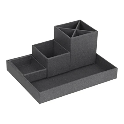 Bild av Skrivbordsförvaring 4 delar Black Bigso Box of Sweden
