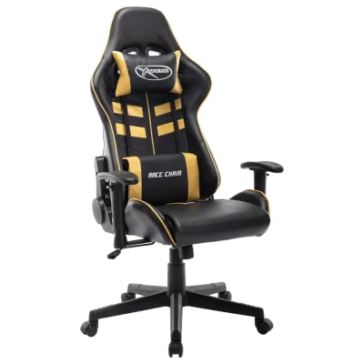 Bild av VidaXl Gamingstol Svart Och Guld Konstläder