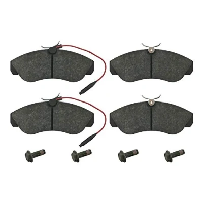 Bild av FEBI BILSTEIN 16069 Jeu de plaquettes frein Essieu avant contact signal d&#039;usure inclus avec kit vis FIAT: Ducato II Сamion à Plateau/Сhâssis
