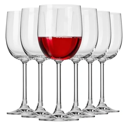 Bild av Krosno GEMA Vit och rödvinsglas Set med 6 glas 340 ml För hem, restaurang fester diskmaskinssäker