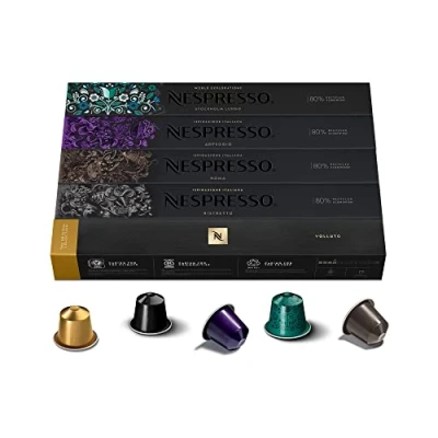 Bild av Nespresso kapslar original caffe sortiment, 50 10 x Rom Ristretto Fortissio ARPEGGIO VOLLUTO kompatibel