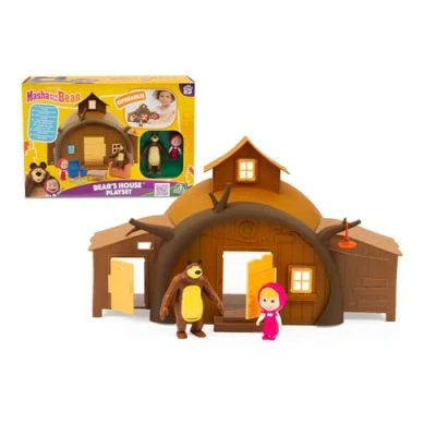Bild av Masha &amp; Michka, Michka House, 2 figurer ingår, och 15 tillbehör, leksaker för barn från 3 år, MHA22