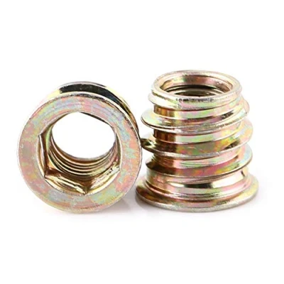 Bild av Nitmuttern Sortiment Kit, 20 St. Hex Drivmuttrar Insatsmutter, Helt Gängat Förzinkat Kolstål M6 / M8 M10 M8x13mm