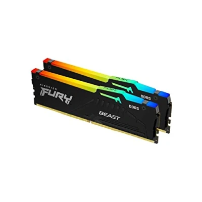 Bild av Kingston FURY Beast svart RGB EXPO 16 GB (2 x 8 GB) 5600MT/s DDR5 CL36 DIMM gamerminne för stationära datorer 2 kit KF556C36BBEAK2