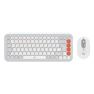 Bild av Logitech POP Icon Combo Tastatur &amp; Mus set Universal Vit