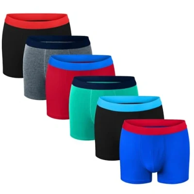 Bild av Bonjour® boxershorts för pojkar (6 och 12 pack) bomullsdesigner baklucka underkläder (5 år 13 år), pack blandad), 5 6 Years