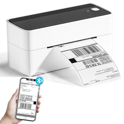 Bild av Phomemo Bluetooth Etikettskrivare, DHL Termisk Skrivare 4x6 Labeller Etikettskrivare för Streckkod, Amazon, Etsy, Shopify, Royal Mail, DHL, FedEx, UPS svart