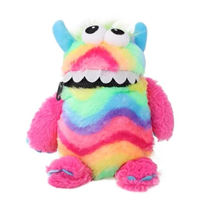 Bild av Toyland® 23 cm (9 tum) regnbågsfärg oroande monster plysch mjuk leksak älskar att äta dina bekymmer