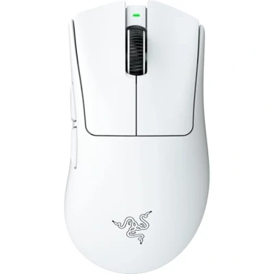 Bild av Razer DeathAdder V4 Pro Ultralätt trådlös ergonomisk sportmus 57g 2,4 Ghz Hyperspeed Focus 45K Sensor 8K Hz Polling Optiska brytare Gen 4 PC/Mac Vit