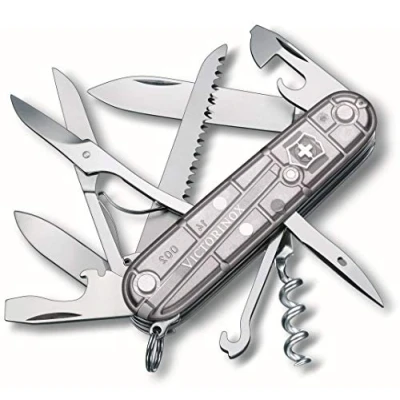 Bild av Victorinox, Schweizer Taschenmesser, Huntsman, Multitool, 15 Funktionen, Klinge, gross, Korkenzieher, Dosenöffner
