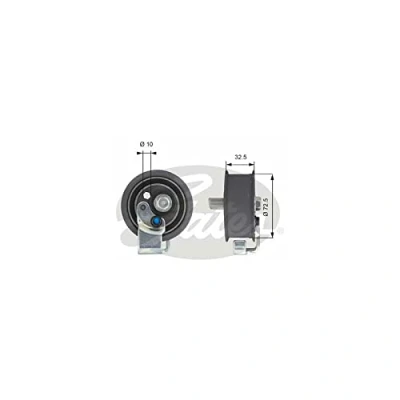 Bild av GATES FleetRunner Micro V Stretch Fit T43065 Poulie tendeur, courroie crantée AUDI: A6 C5 Avant, A4 B5 Cabriolet B4