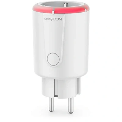Bild av deleyCON 1x Digital Timer Nedräkningsfunktion Omkopplare Brytare Uttag 1 till 5 Timmar Omkopplingstid max. 1800W Kontaktskydd Inomhus Vit