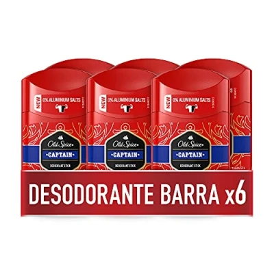 Bild av Old Spice Captain Deodorant, 6 x 50 ml (totalt 300 ml)