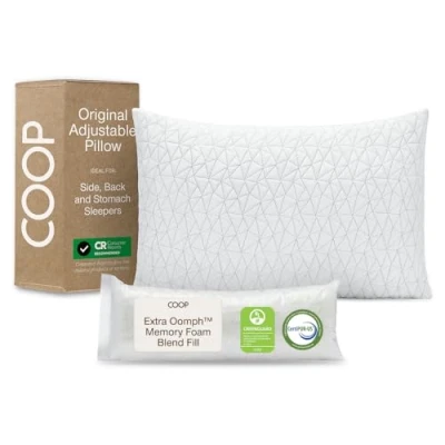 Bild av Skuren minnesskum kudde med bambulock från Coop Home Goods